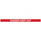 WeatherMaster 250 Yellow Post Danger Keep Out Red/Wht Pack 2