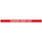 WeatherMaster 250 Twin Red Post Danger Red/White Pack of 2