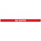 WeatherMaster 250 Twin Red Post No Entry Red/White Pack of 2