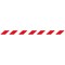 QueueMaster 550 Black Post + Red/White Belt 3.4m Pack of 2