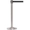 QueueMaster 550 Satin Ssteel Post Red Belt 3.4m Pack of 2