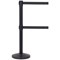 QueueMaster 550 Twin Black Post with Black Belt 3.4m Pack 2