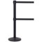 QueueMaster 550 Twin Black Post with Red Belt 3.4m Pack of 2