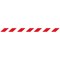 WallMaster 300 Barrier P/Chrome with Red/Wht Belt 3m