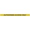 WallMaster 300 Barrier P/Chrome with Auth Access Ylw/Blk Text Belt 3m