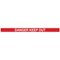 WallMaster 300 Barrier P/Chrome Danger Keep Out Red/Wht Belt 3m