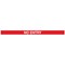 WallPro 400 Magn Back/Belt End Barrier Blk + No Entry Red/Wht 4.6m