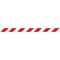 WallPro 450 Magn Back/Belt End Barrier Blk + Red/Wht Belt 7.6m