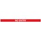 WallPro 450 Magn Back/Belt End Barrier Blk + No Entry Red/Wht 7.6m