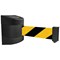 WallPro 450 Magn Back/Belt End Barrier Black + Caution Red/Wht 9.1m