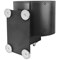 WallPro 750 Magn Back/Belt End Barrier Blk with Ylw/Blk Belt 16m