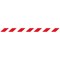 WallMaster 300 Magn Back Barrier Blk with Red/Wht Belt 3m