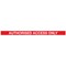 WallMaster300 Magn Back Barrier P/Chrome with A/Access Red/Wht 3m