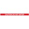 WallMaster300 Magn Back Barrier P/Chrome with Caution Red/Wht 3m