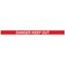 WallMaster300 Magn Back Barrier P/Chrome with Danger Red/Wht 3m