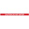 WallMaster 400 Magn Back Barrier Blk with Caution Red/Wht 4.6m