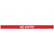 WallMaster 400 Magn Back Barrier Blk with No Entry Red/Wht 4.6m