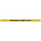 WallMaster 400 Magn Back Barrier Ylw with Danger Ylw/Blk 4.6m