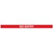 WallMaster 450 Magn Back/Belt End Barrier Blk + No Entry Red/Wht 7.6m
