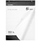 5 Star Value Flipchart Pad, Perforated, 40 Sheets, A1, Plain, Pack of 5 5 Star Value Flipchart Pad, Perforated, 40 Sheets, A1, Plain, Pack of 5