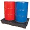 5 Star Evo Recycled Low Level 2 Drum Spillpallets Black FS642134