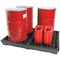 5 Star Evo Recycled Low Level 4 Drum Spillpallets Black FS642202