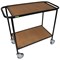 5 Star Mobile Shelf Trolley Wooden Shelves 950x450x900mm FS644077