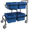 5 Star Mob Container Trolley +4 Containers 1400x640x1050mm FS644510