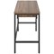 5 Star Varo Rectangular Desk with 2 Drawers Dark Walnut/Black