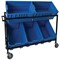 5 Star Mob Cntn Picking Trolley +5 Containers 1260x420x910mm FS647344