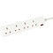 5 Star 4-Way Extension Lead 13 Amp 2m White