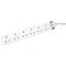 5 Star 6-Gang Surge Protection Extension Lead 2m White