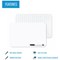 5 Star Frameless Non-Magn Whiteboard Plain/Grd A4 Pack of 12