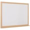 5 Star Magnetic Drywipe Whiteboard Wood Frame 600x900mm