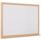 5 Star Magnetic Drywipe Whiteboard Wood Frame 1800x1200mm