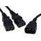 5 Star Power Cable C14 to 2x C13 Power Splitter Cable 2.5m