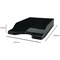5 Star Self Stacking Letter Tray Black