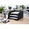 5 Star Self Stacking Letter Tray Black