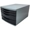 5 Star 4 Drawer Tower 180mm 2x30mm 2x60mm Classic Black/Grey