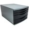 5 Star 4 Drawer Tower 180mm 2x30mm 2x60mm Classic Black/Grey