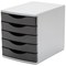 5 Star 5 Drawer Tower 300mm 5x60mm Black/Grey