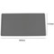 5 Star Double Sided Heat-Resistant Desk Mat 800x400mm Faux Leather Grey/White