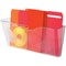 5 Star Wall Pocket Literature Holder with Wall Fixings A4 Landscape Crystal
