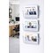 5 Star Wall Pocket Literature Holder with Wall Fixings A4 Landscape Crystal