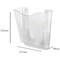 5 Star Wall Pocket Literature Holder with Wall Fixings A4 Portrait Crystal