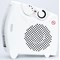 5 Star Dual Position Portable Fan Heater 1000W/2000W White