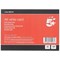 5 Star A6 White Card 160gsm Pack of 50