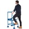 5 Star UK Domed Feet Punched 2 Tread Steps Blue FS687549