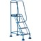 5 Star UK Domed Feet Punched 4 Tread Steps Blue FS687636
