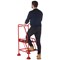 5 Star UK Domed Feet Anti-Slip 2 Tread Steps Red FS687659